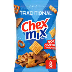 Chex Mix Traditional Original Recipe crunchy bites ideal for sharing at gatherings.