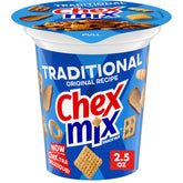 Chex Mix Traditional Original Snack Cup 2.5oz, classic on-the-go snack