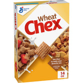 Chex Wheat Cereal bowl in milk for quick, wholesome breakfast