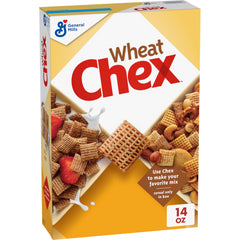 Chex Wheat Cereal bowl in milk for quick, wholesome breakfast