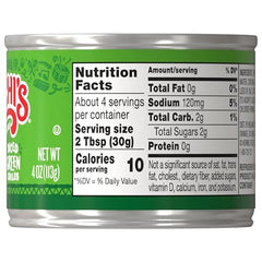 CHI-CHI'S Diced Green Chiles label close-up for easy recipe prep inspiration.