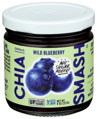 Chia Smash Blueberry Jam and yogurt swirl for breakfast.