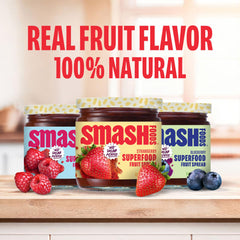 Chia Smash raspberry jam jar highlighting keto-friendly and paleo-friendly spread