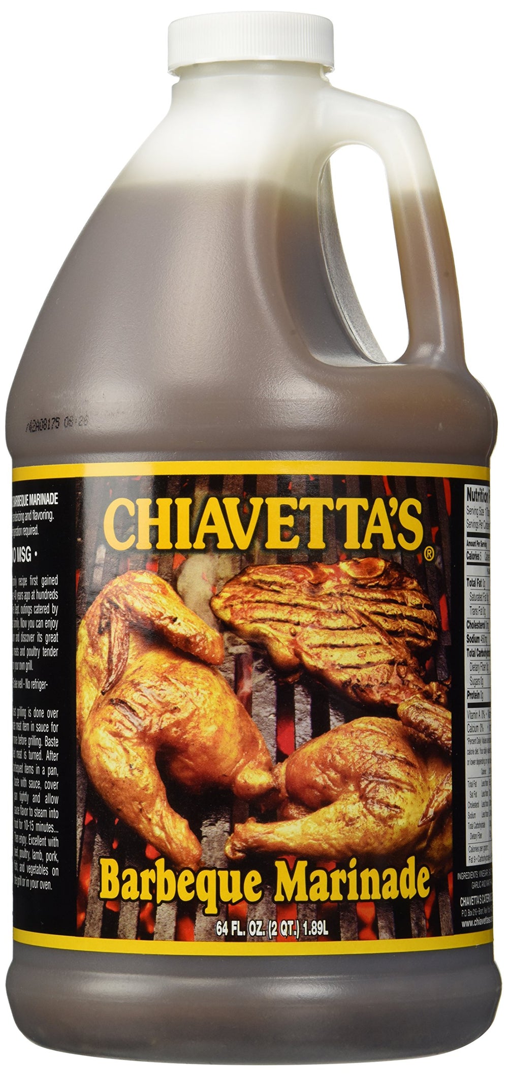 Chiavetta's Buffalo's Own Barbecue Marinade 64oz bottle ready for family meals and grilling sessions.