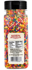 CHICHL Chefs Select Rainbow Sprinkles close-up shows vibrant color and texture for desserts.