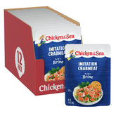 Chicken of the Sea imitation crabmeat in brine packet for quick weeknight meals.