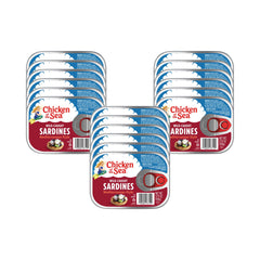 Chicken of the Sea Mediterranean sardines in olive oil, ideal for quick, protein-rich meals.