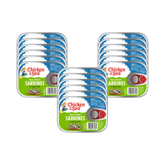 Chicken of the Sea sardines in olive oil can — convenient protein for quick meals.