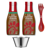 Chikfila Zesty Apple Vinaigrette bottle close-up, ideal for salads