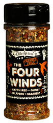 Chile Revival The Four Winds Hatch Red Chile Flake pour adds bold flavor to roasted meats.