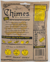 Chimes Peanut Butter Ginger Chews 5 oz package ready to savor.