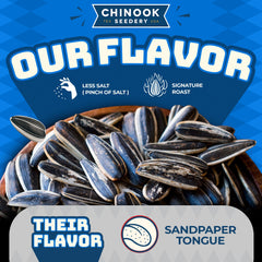 Chinook Seedery Hatch Green Chile flavor pack, bold spicy sunflower seeds