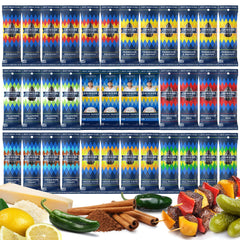 Chinook Seedery low-sodium sunflower variety pack on display, convenient for road trips and snacking.