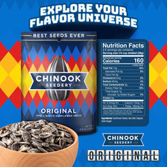 Chinook Seedery Parmesan & Pepper flavor pack, savory crunch for keto snacking