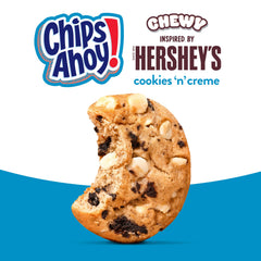 CHIPS AHOY! image highlighting white fudge chips—great with milk.