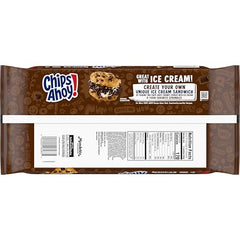 Two cookies showing large chocolate chips for rich flavor appeal.