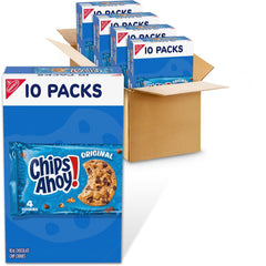 Chips Ahoy! Original crispy chocolate chip cookies 40-pack, perfect for quick snacks.