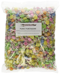 Chipurnoi Puntini Italian Jujubes Frutti Assortiti 2lb bag shown, colorful snacks for on-the-go enjoyment.