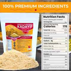 Chobella authentic kataifi dough pack showing premium shredded filo