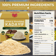 Chobella kataifi shredded filo dough raw threads ideal for crispy knafeh experiments