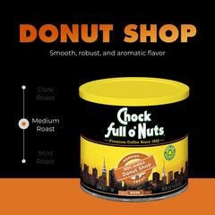 Rich aroma rises as Chock Full o'Nuts coffee brews.