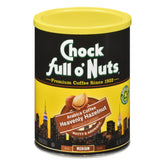 Chock Full o’ Nuts Heavenly Hazelnut beans offer rich aroma and a smooth everyday cup.