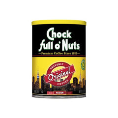 Chock Full o'Nuts Heavenly Original front view can, showcasing premium medium roast.