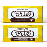 Chocolate Cortés sweet chocolate for hot chocolate in a 2-pack ready for cozy cocoa at home.