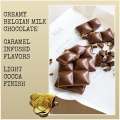 Chocolove creamy milk chocolate bar smooth melt on the tongue.