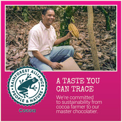 Chocolove bar wrapped with a poetic note, suggesting a romantic gifting moment.