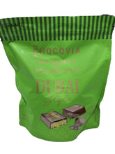 CHOCOVIA Dubai Style packaging displays a premium gift option for this pistachio and kadaif chocolate.
