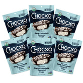 ChocXO dark chocolate coconut cups with 85% cacao offer rich, lower-sugar indulgence.