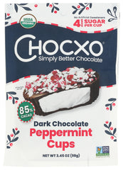 ChocXO Organic Peppermint Snap in package, ideal for gifting.