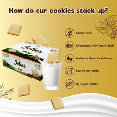 ChocZero 8oz box with individually wrapped cookies for fresh portion-controlled snacking