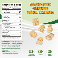 ChocZero Animal Crackers Cinnamon closeup shows crispy texture and warm cinnamon aroma.