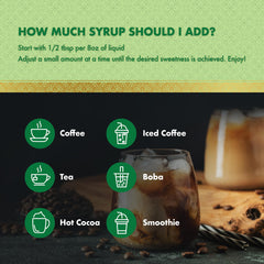 Tea with ChocZero Apple Crisp syrup, highlighting warm cinnamon notes.