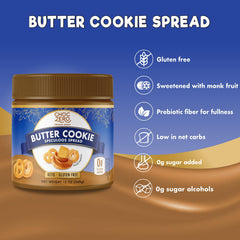 ChocZero Butter Cookie Spread close-up of cookie texture and monk fruit sweetness