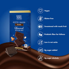 ChocZero bark crumble shows a convenient vegan snack.