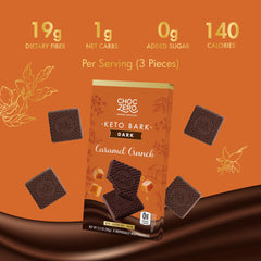ChocZero bark ingredients highlight monk fruit sweetness and gluten-free base.