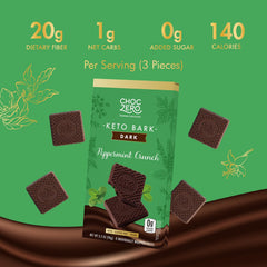 ChocZero bark slices on plate highlighting a sugar-free dessert option