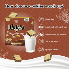ChocZero Hazelnut Wafer Cookies individually wrapped for freshness and portion control.