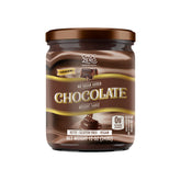 ChocZero keto chocolate sauce jar over dessert, a sugar-free indulgence for keto plates.