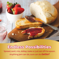 ChocZero Strawberry Spread spoon-dip, quick snack option