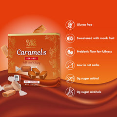 ChocZero individually wrapped caramels ideal for on-the-go snacking