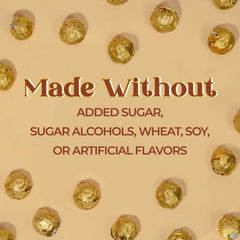 ChocZero zero-added-sugar truffles sweetened with monk fruit for keto-friendly indulgence.