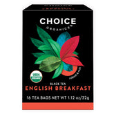 Choice Organic Teas English Breakfast 6-pack box—convenience for busy mornings.