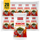 CHOI'S 1 Kimchi Seaweed Snacks 20-pack for on-the-go keto snacking, crisp and light.