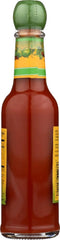 Cholula Chili Lime pour action suggests great pairing on breakfast eggs.