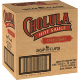 Cholula Original Hot Sauce bottle front view highlighting the classic wooden cap for everyday flavor boost.