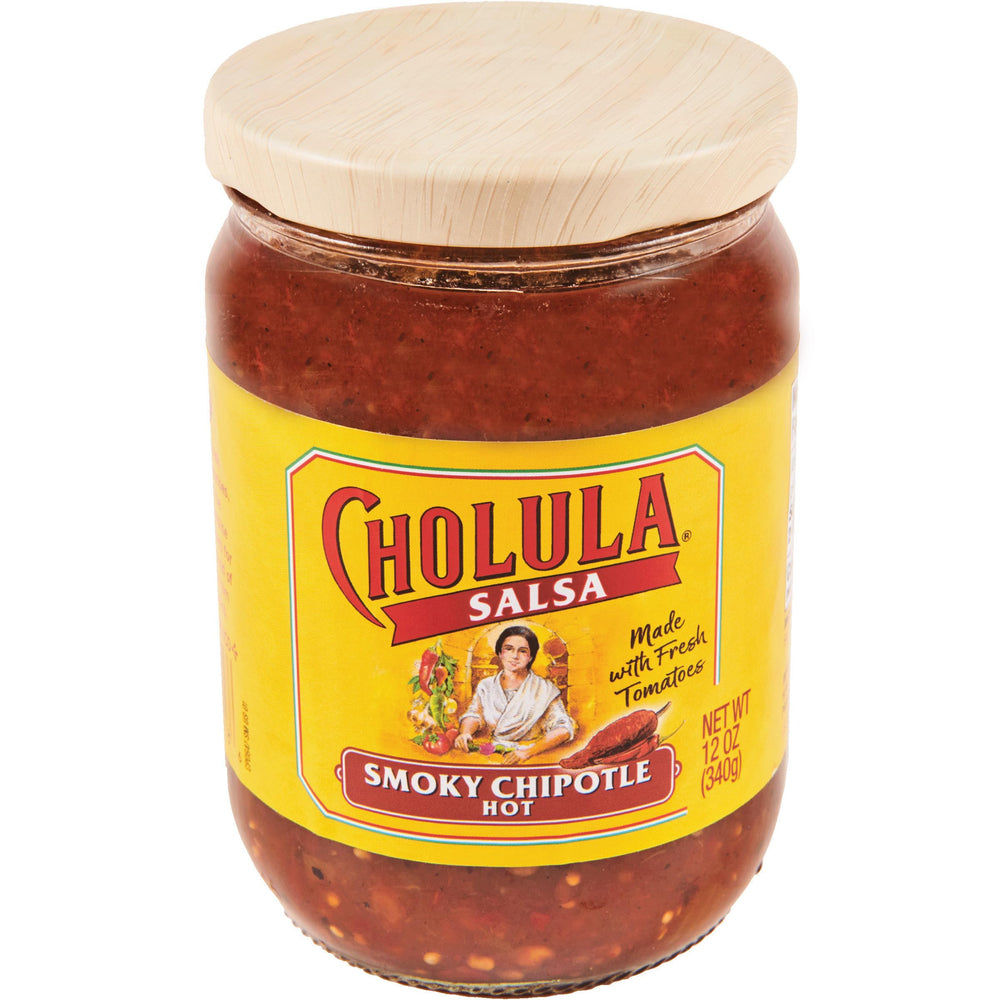 Cholula Smoky Chipotle Salsa jar boosts meals with smoky depth